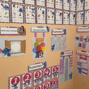 Kit de Painéis Pedagógicos Stitch – Decore, Organize e Engaje!