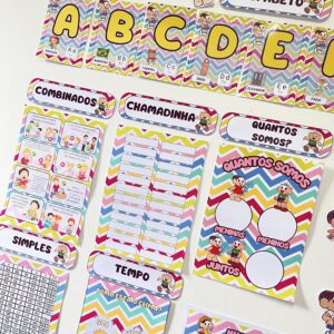 Kit de Painéis Pedagógicos Turma da Mônica–